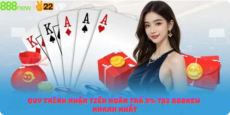 Quy trình nhận tiền hoàn trả 3% tại 888NEW nhanh nhất
